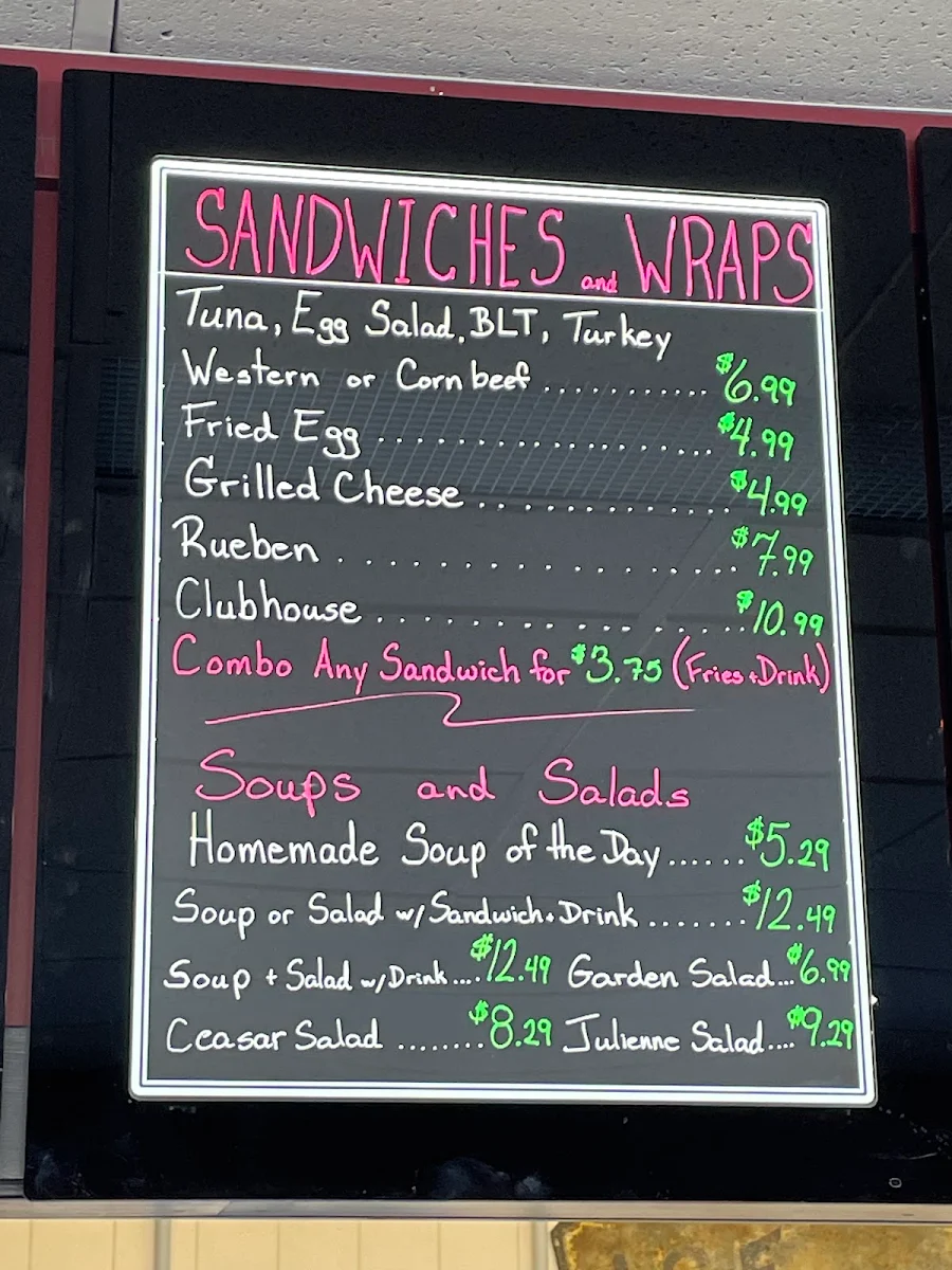 Menu, Munchies