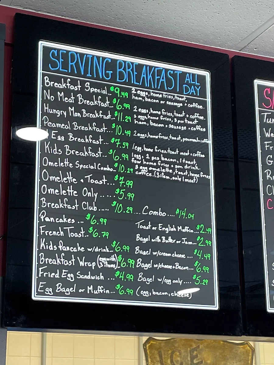 Menu, Munchies