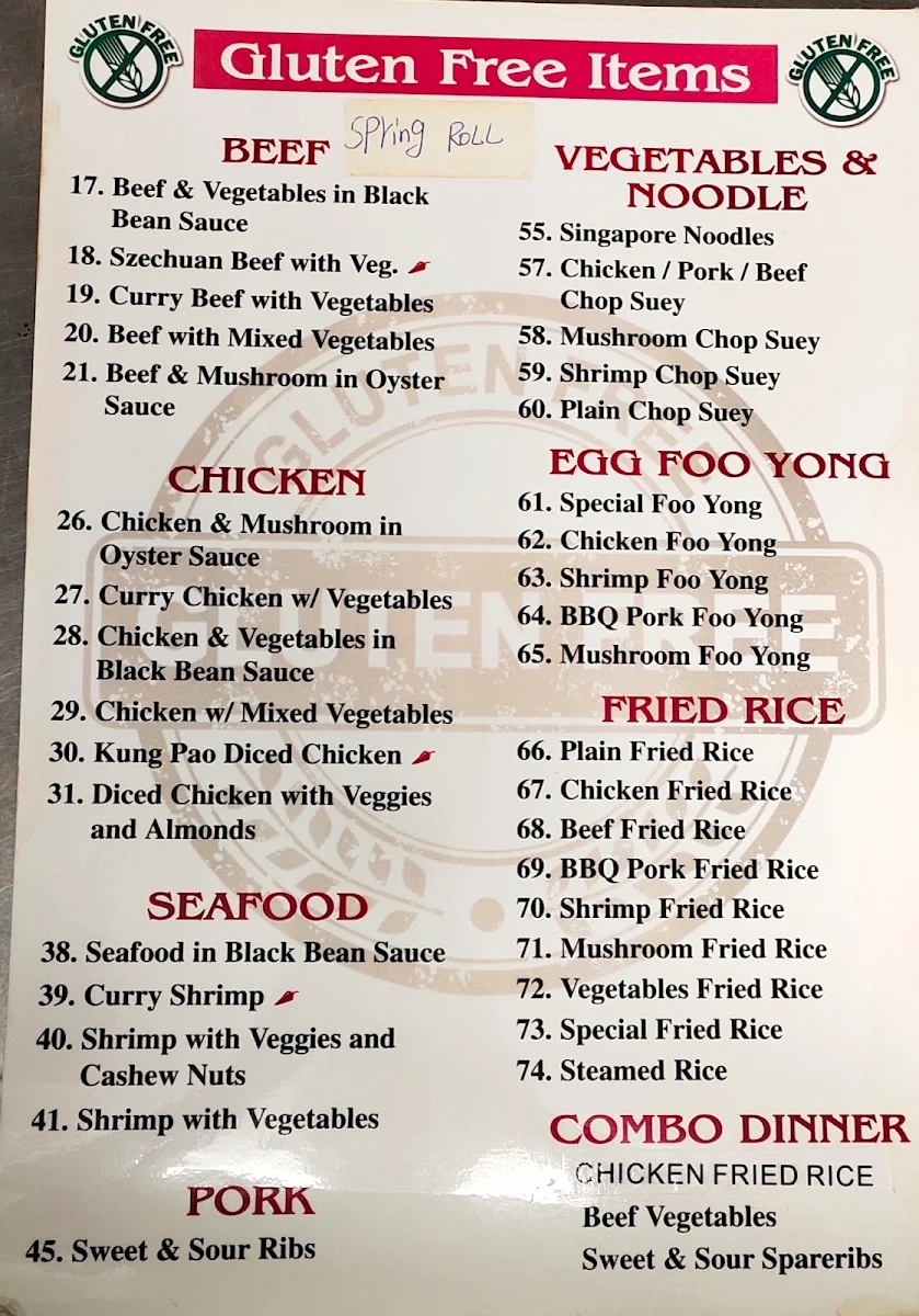 Menu, Four Seasons Restaurant