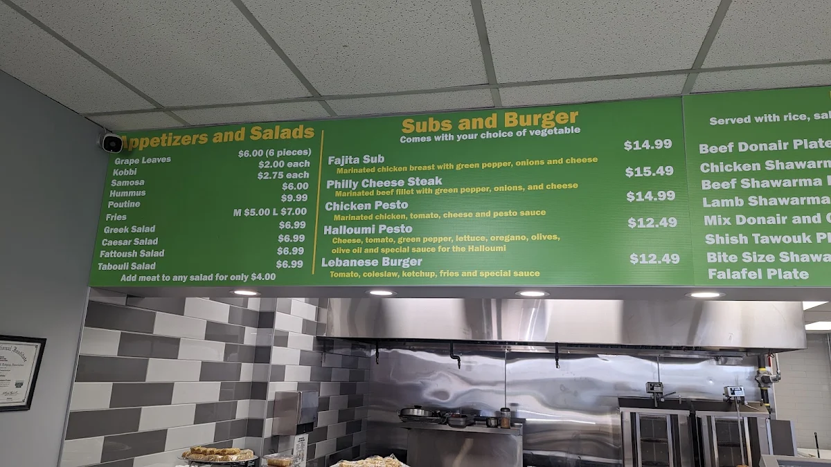 Menu, Shawarmero Lebanese Grill