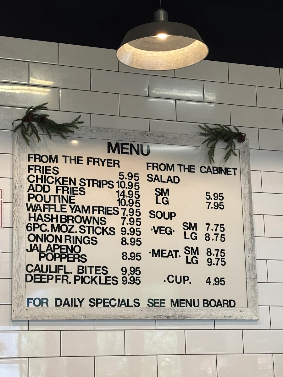Menu, Delish cafe