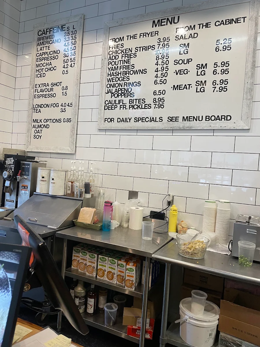 Menu, Delish cafe
