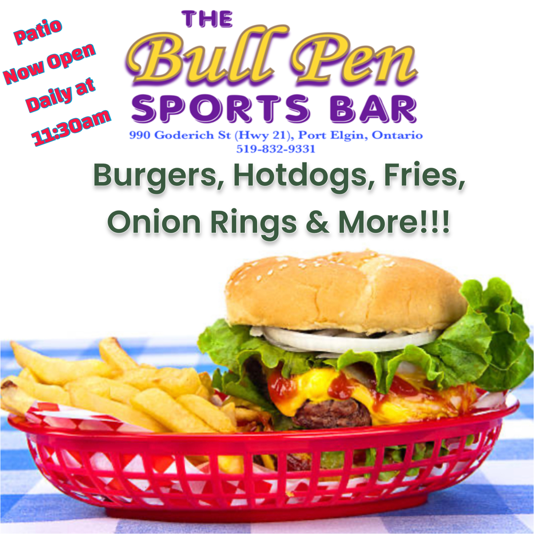 Menu, Bullpen Sports Bar & Patio
