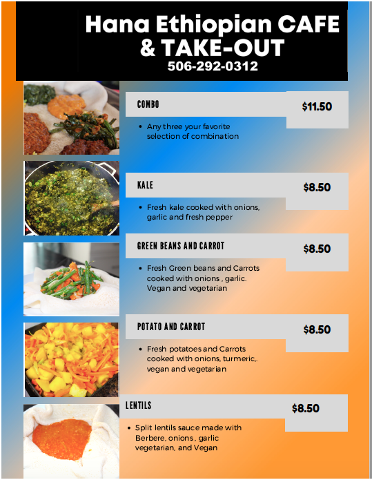 Menu photo 1