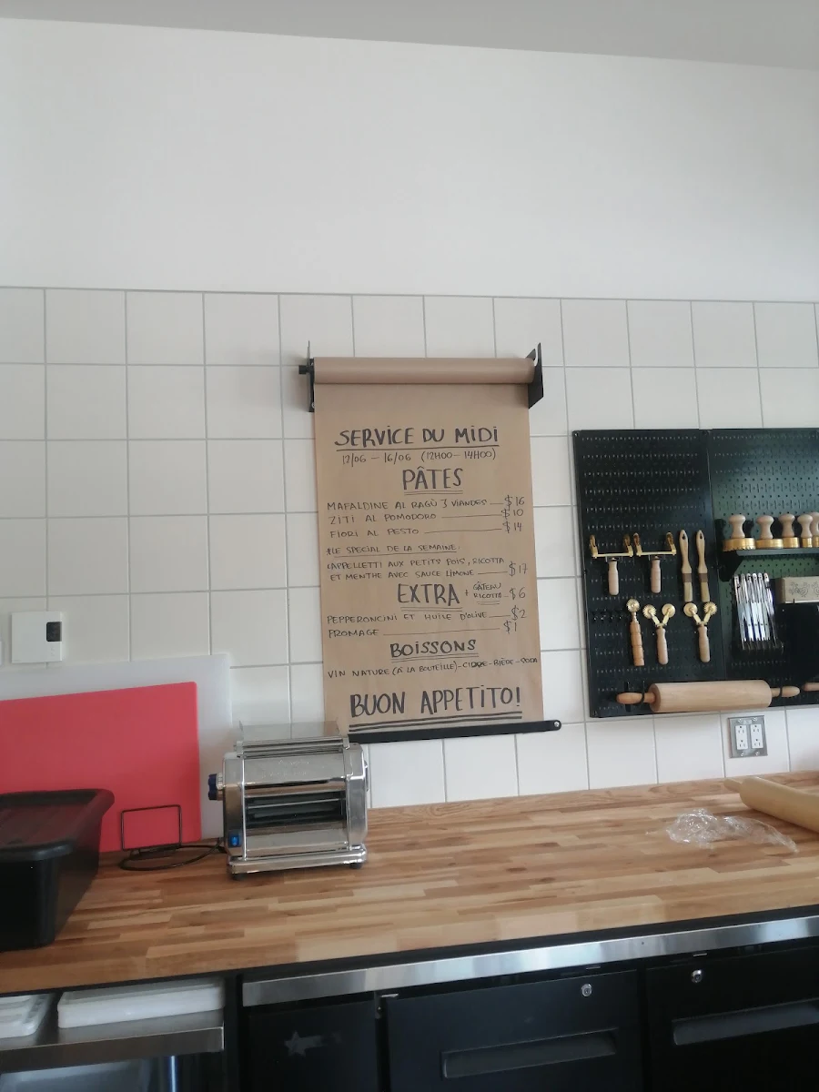Menu, PASTIFICIO ETNA