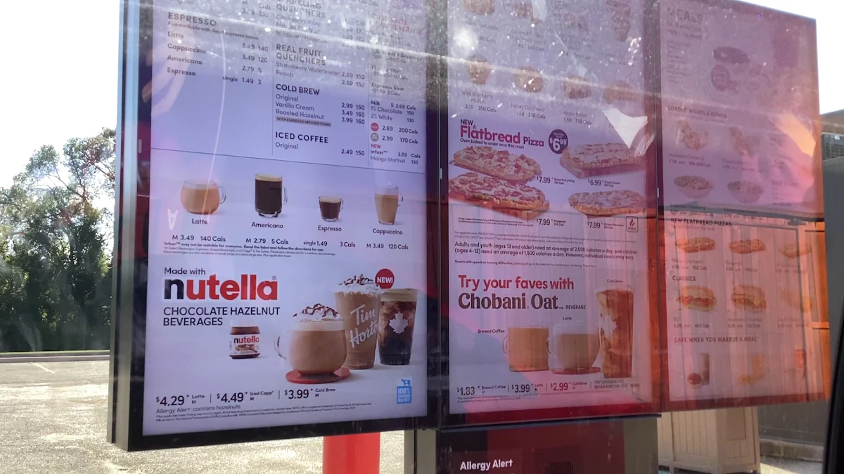 Menu, Tim Hortons