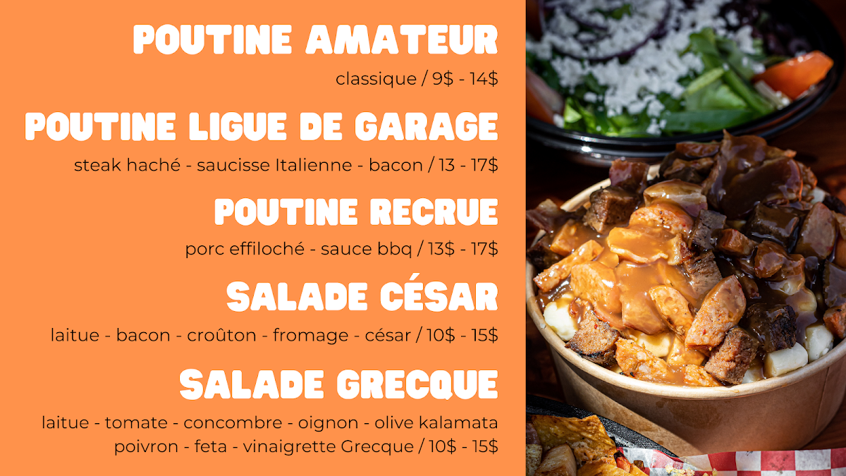 Menu, Le Pêle-Mêle - Vieux-Hull