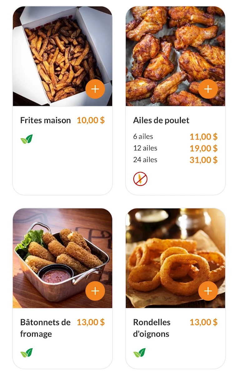 Menu, Le Pêle-Mêle - Vieux-Hull