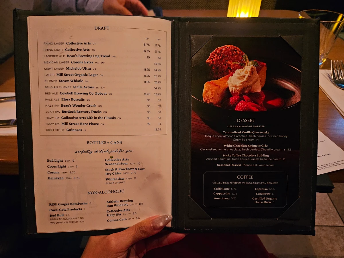 Menu, Earls Kitchen + Bar