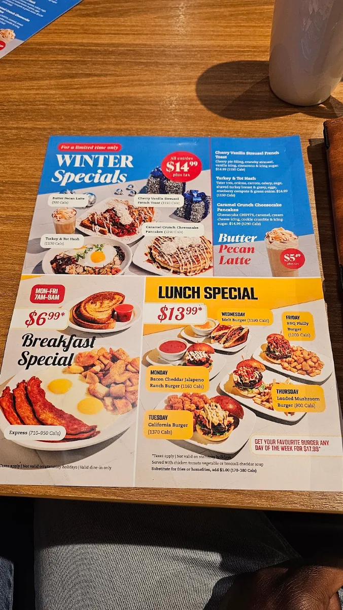 Menu, Stacked Pancake & Breakfast House