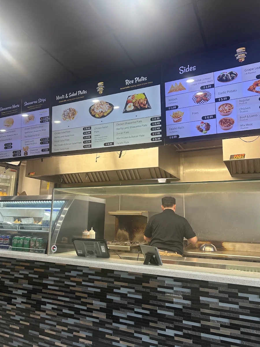 Menu, Original Shawarma