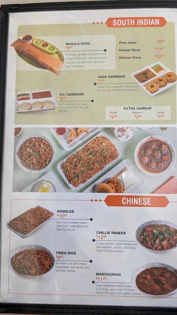 Menu, Rajdhani Sweets & Restaurant