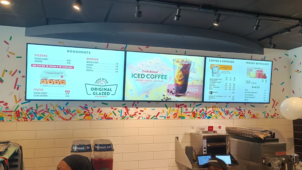 Menu, Krispy Kreme Café