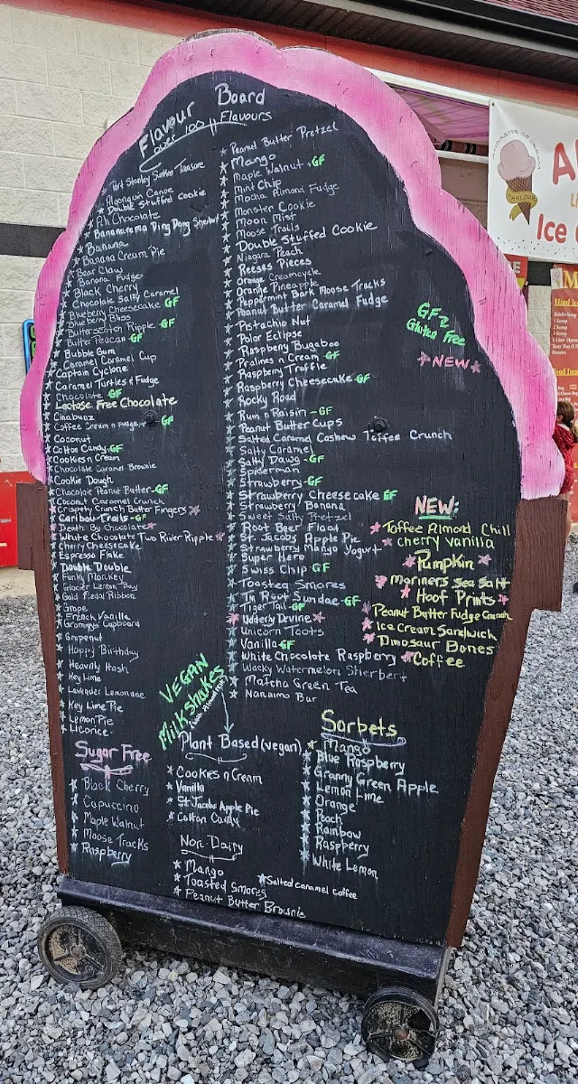 Menu, Ancaster Little League Snack Bar