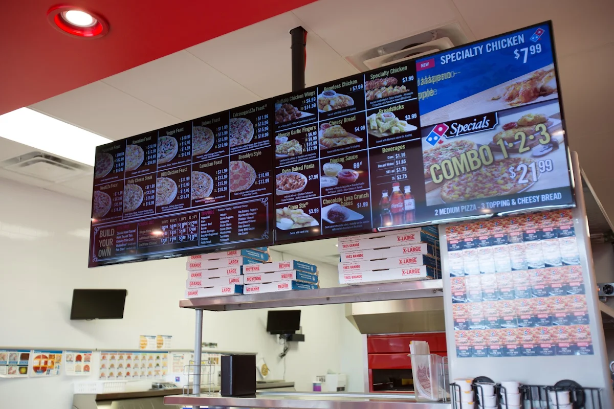 Menu, Domino's Pizza