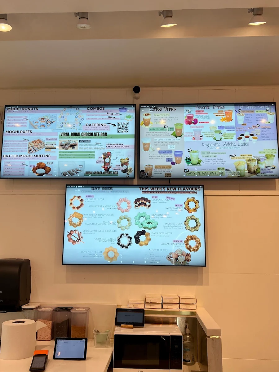 Menu, Marry Me Mochi