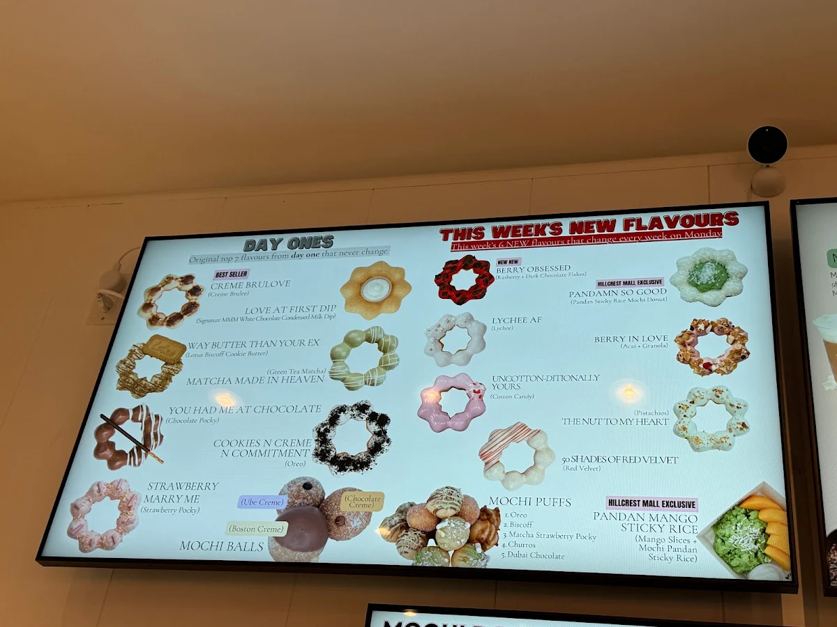 Menu, Marry Me Mochi