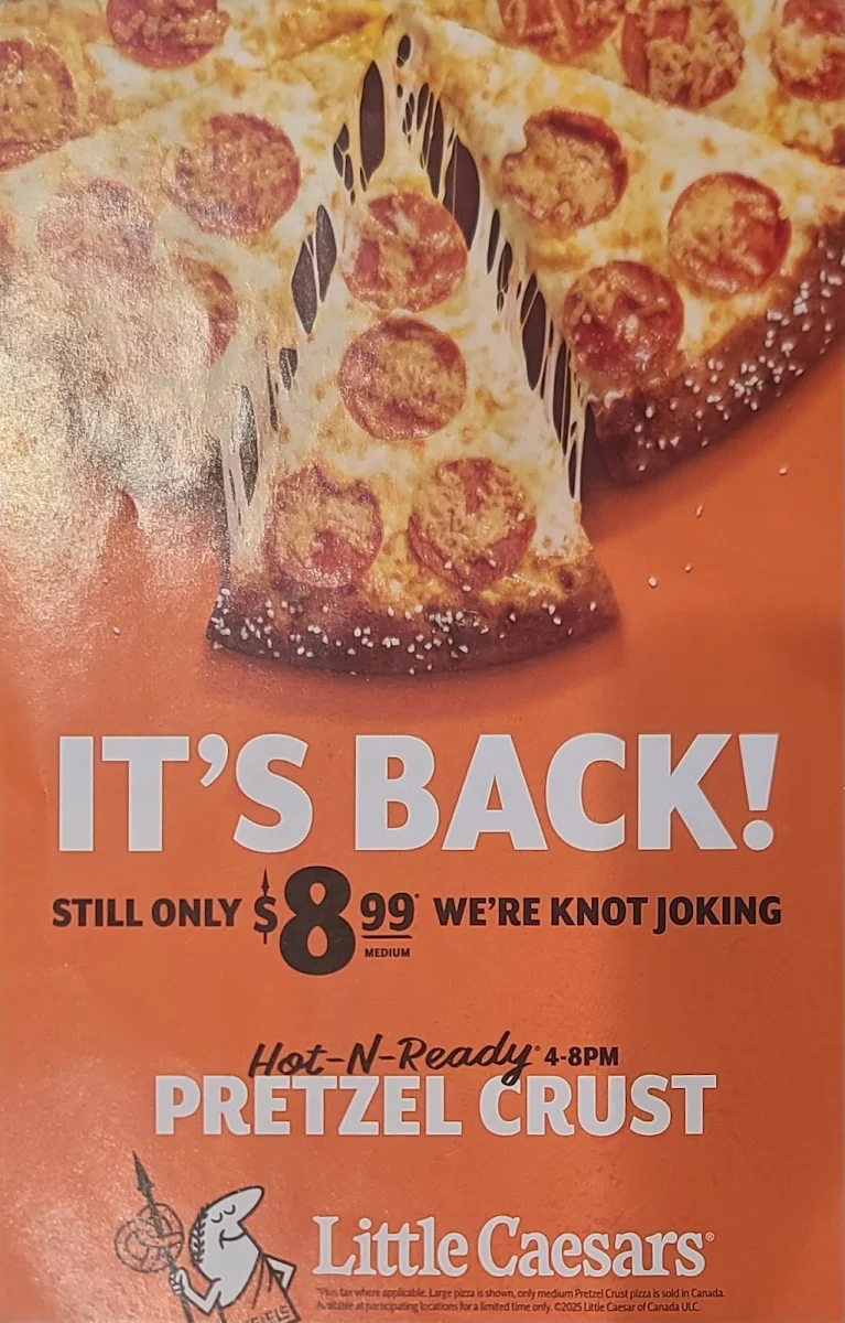Menu, Little Caesars Pizza