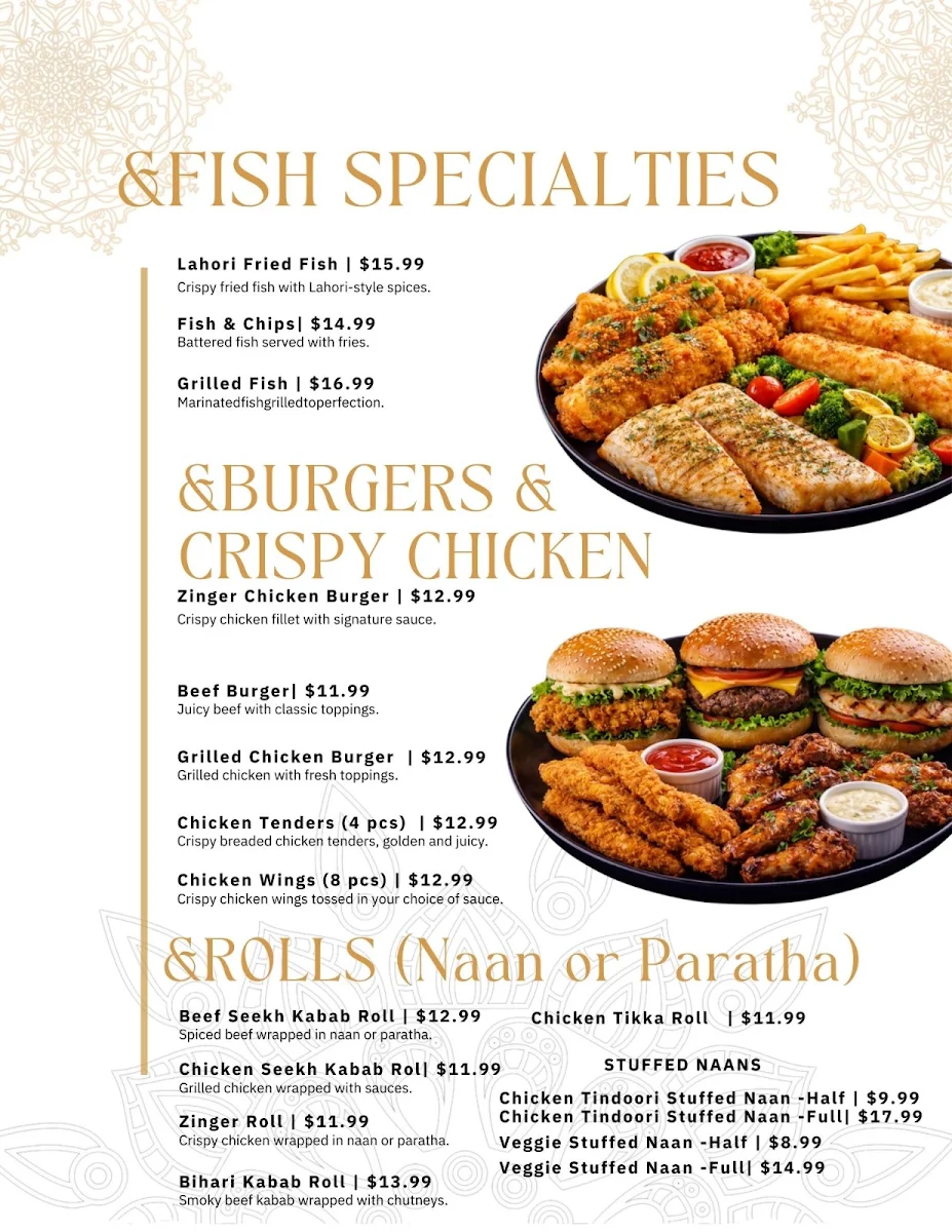 Menu, CueSine Billiards & Restaurant