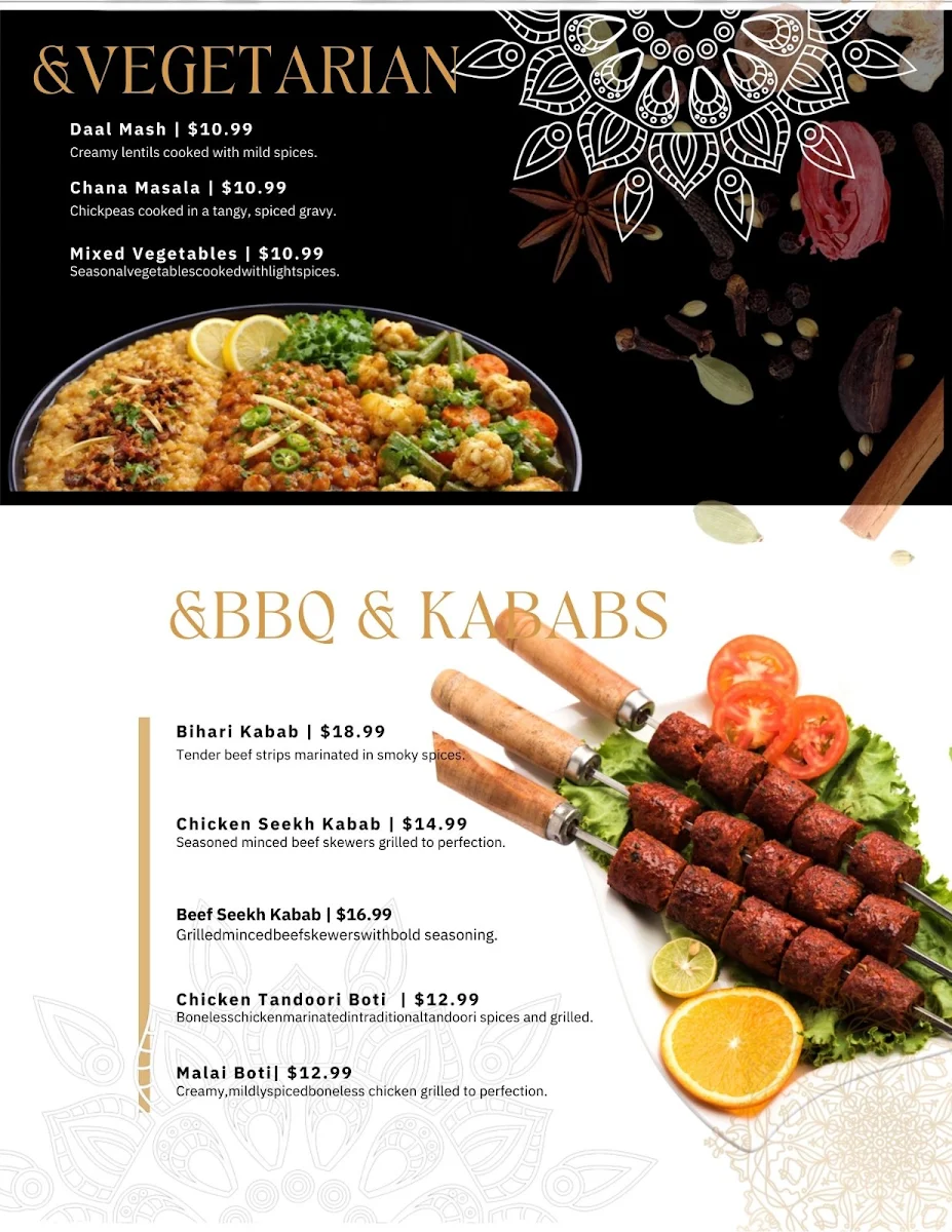 Menu, CueSine Billiards & Restaurant
