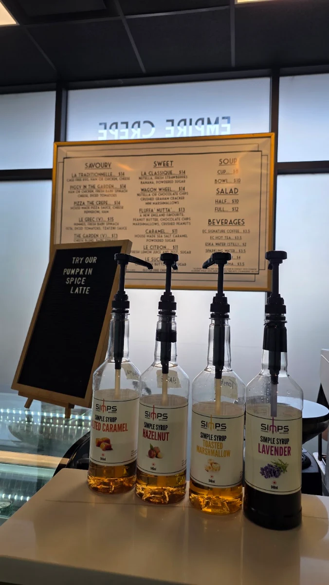 Menu, Empire Crepe