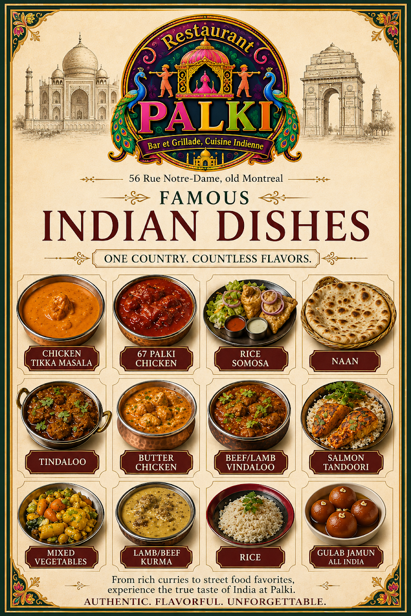 Menu, Restaurant Palki