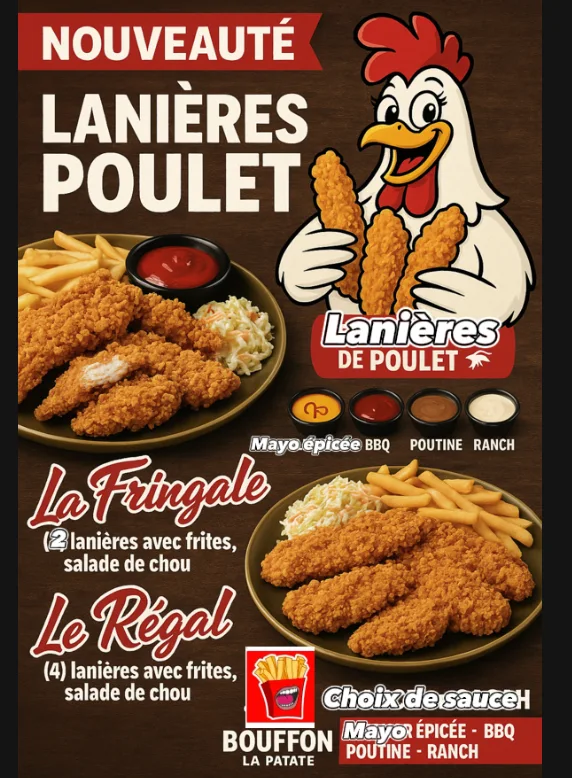 Menu, Bouffons La Patate