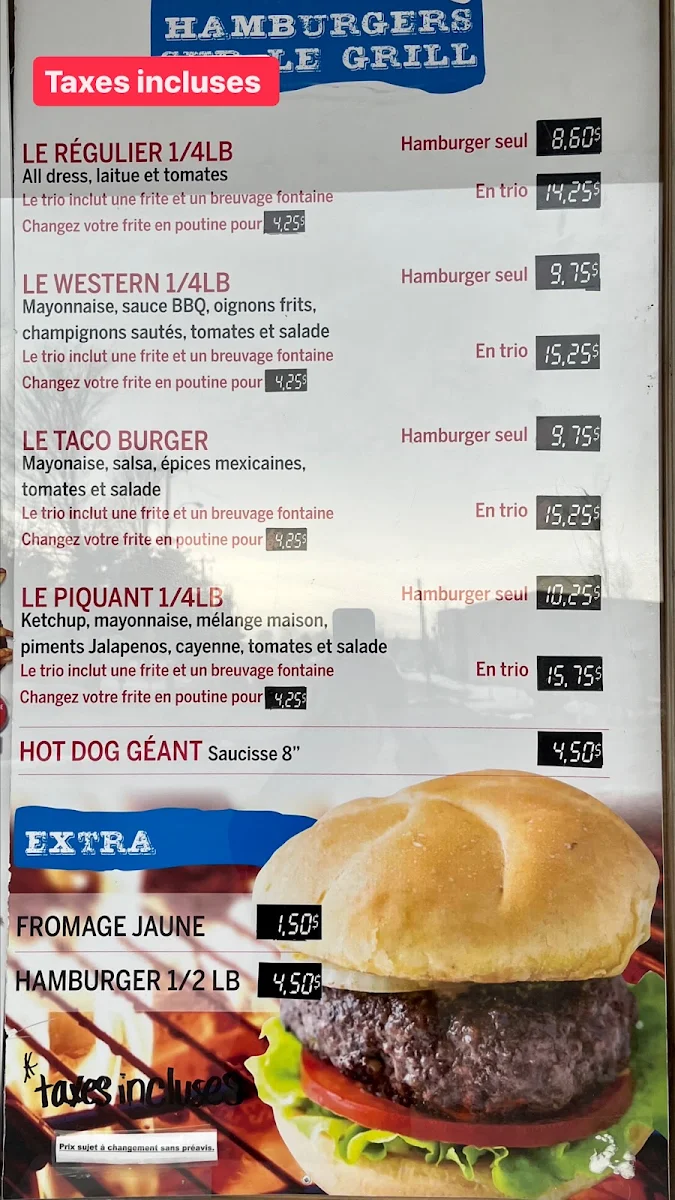Menu, Bouffons La Patate