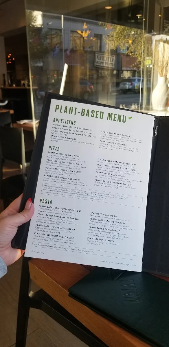 Menu, Italian For Vegan