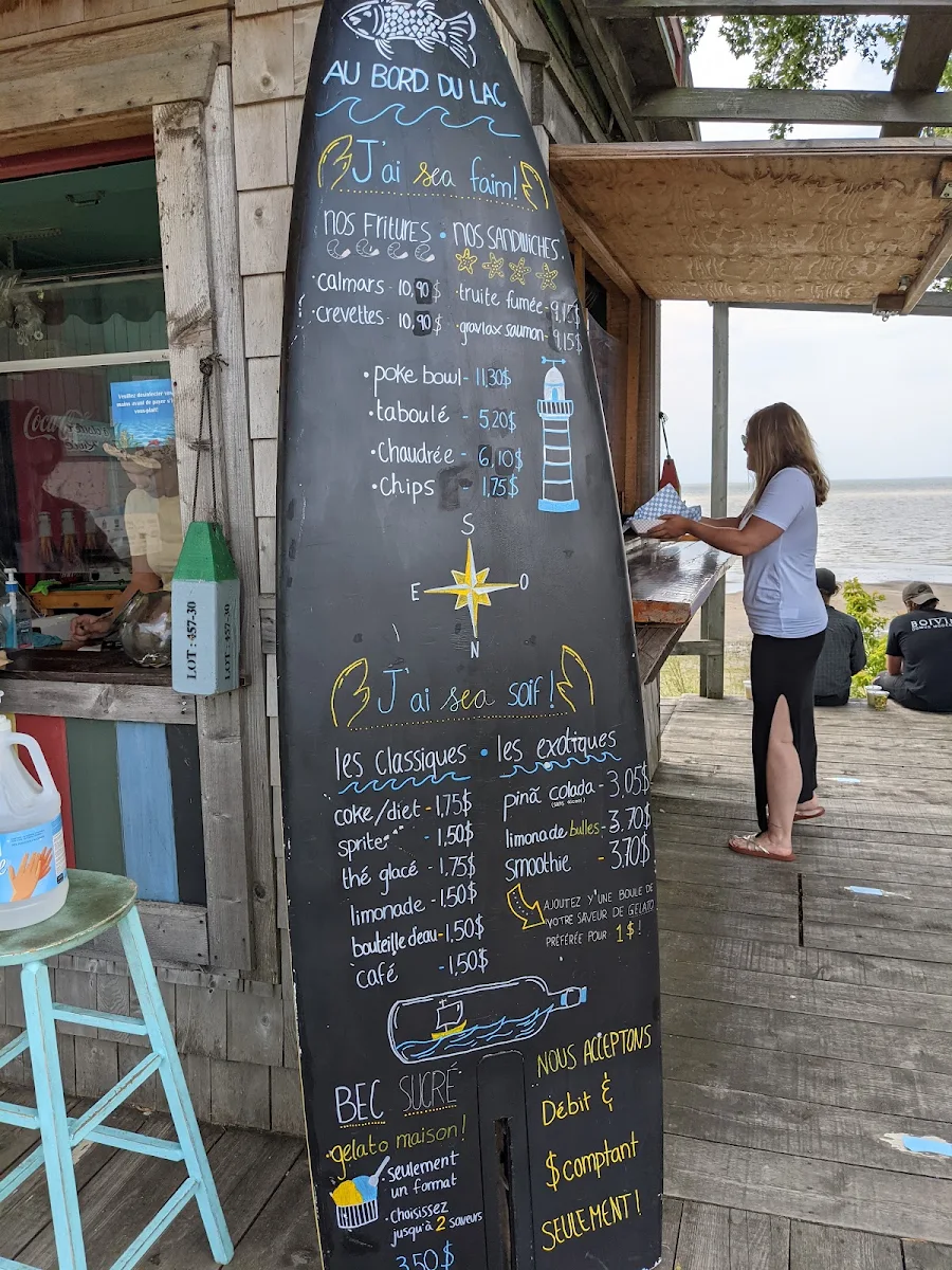 Menu, Sea Shack au bord du lac