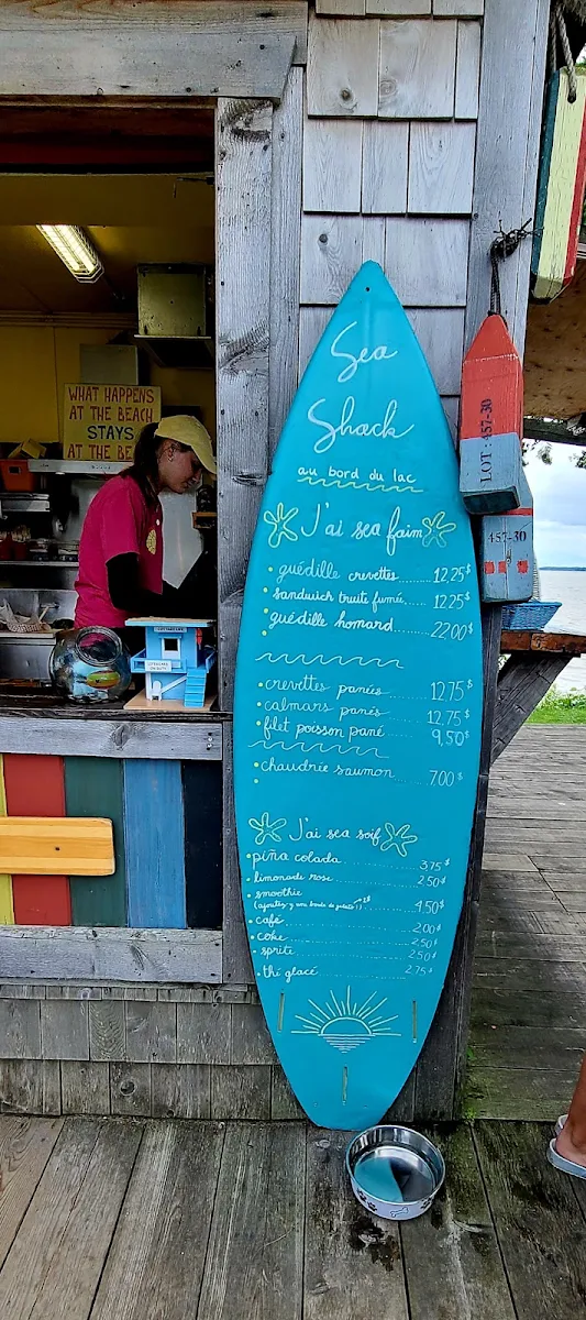 Menu, Sea Shack au bord du lac