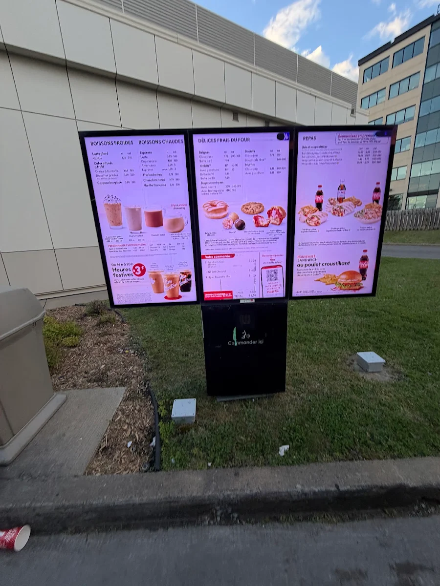 Menu, Tim Hortons