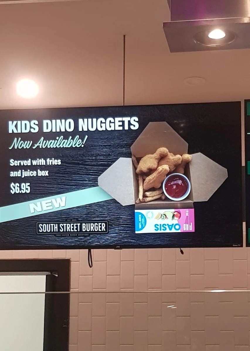 Menu, South St. Burger