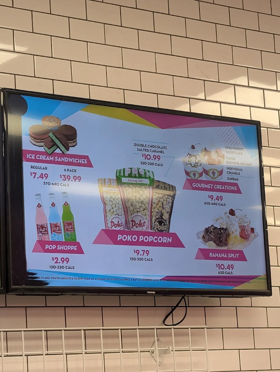 Menu, Marble Slab Creamery