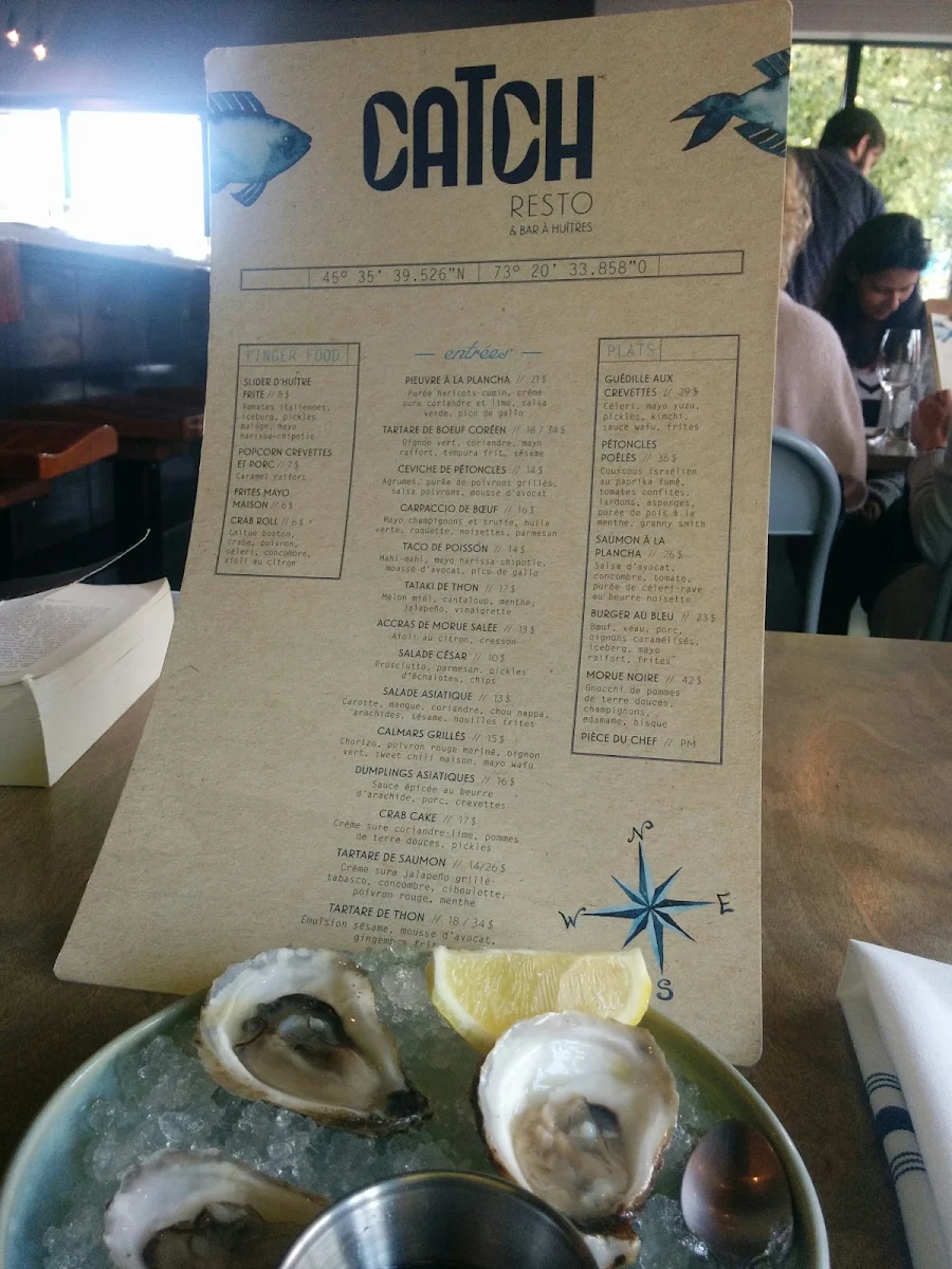 Menu, Resto Catch