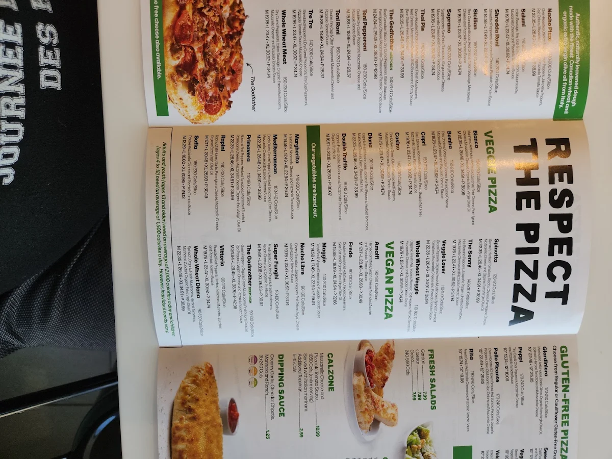 Menu, Pizzaiolo
