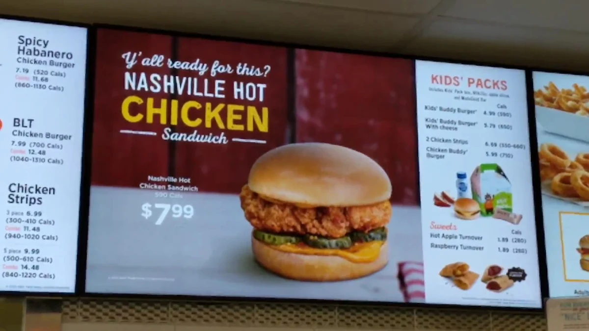 Menu, A&W Canada
