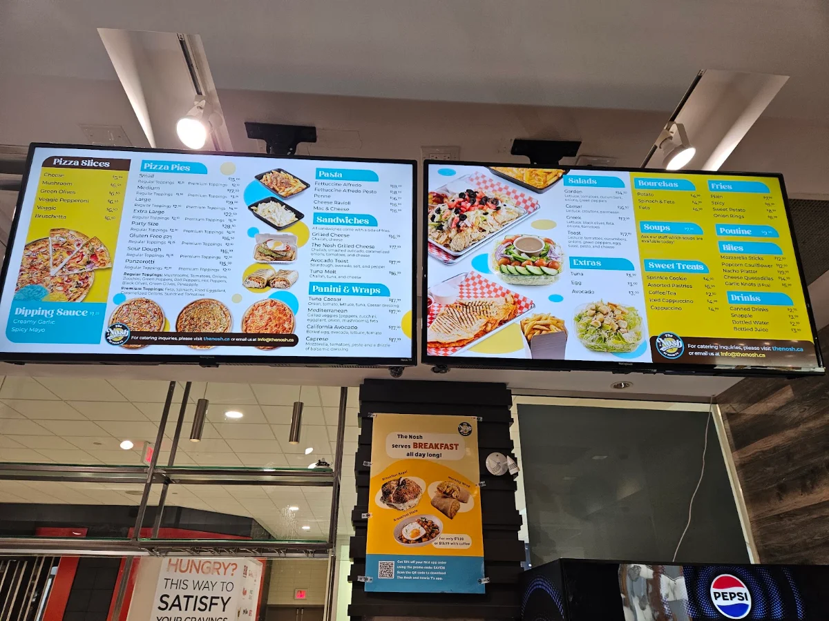 Menu, The Nosh