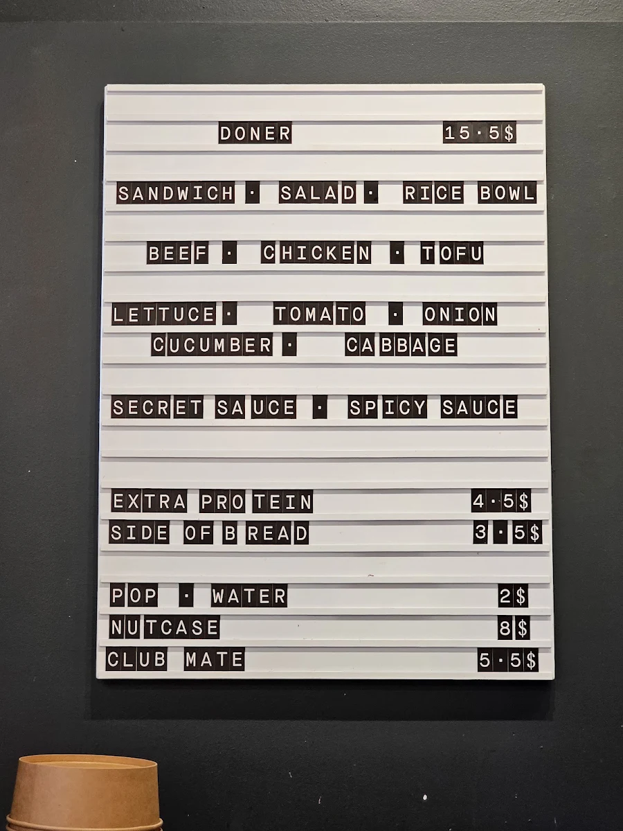 Menu photo 1