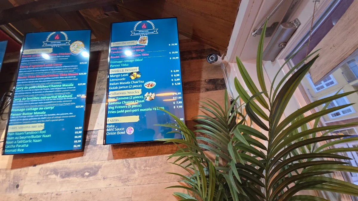 Menu, Noor Bistro Indian Punjabi Cuisine