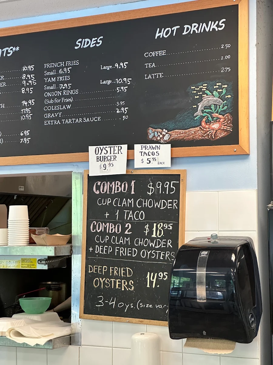Menu, The Crab Shop