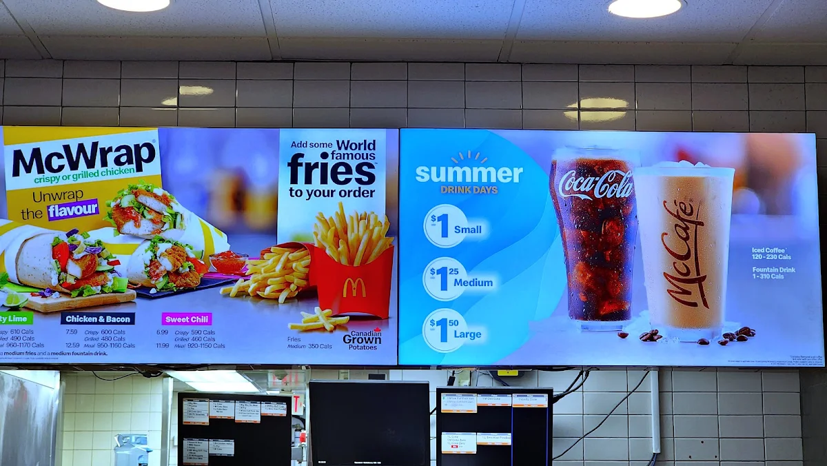 Menu, McDonald's