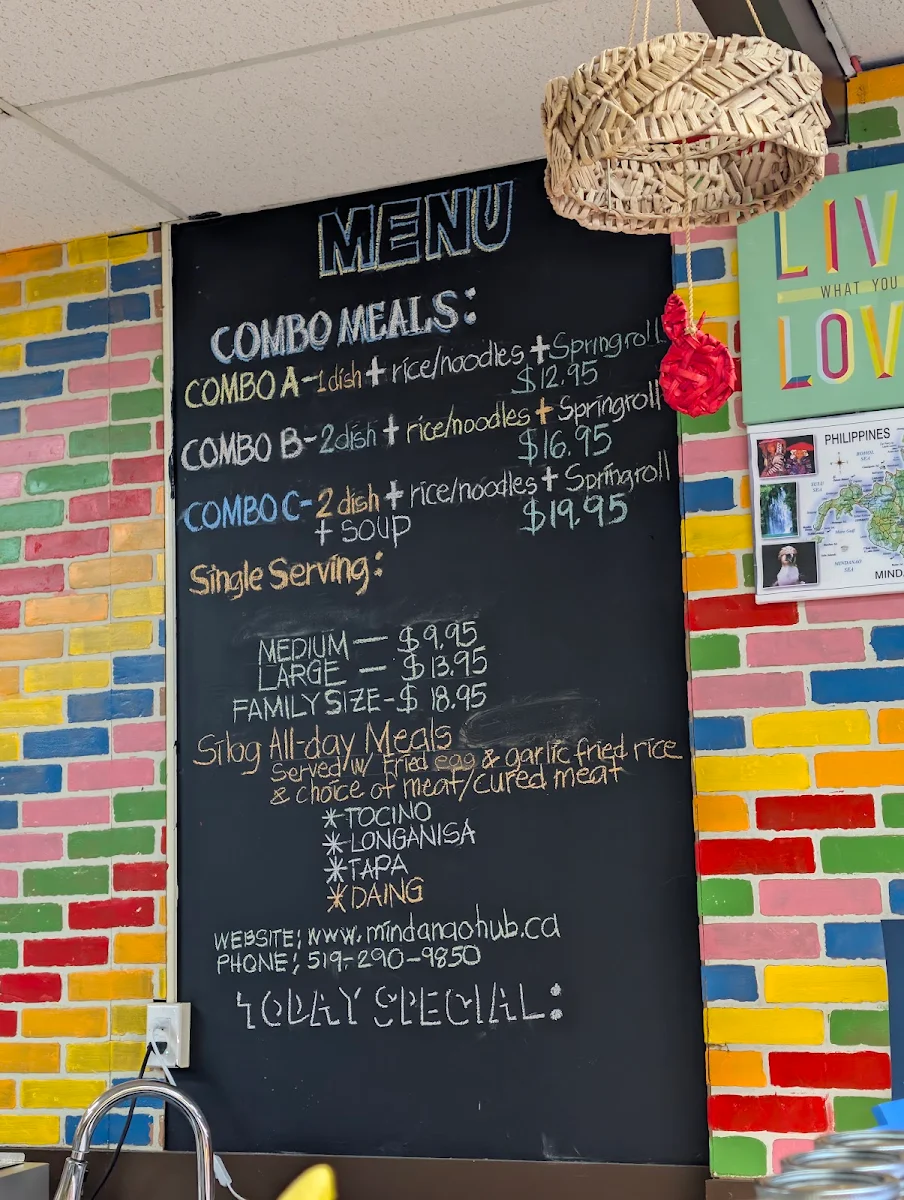 Menu, OnTEArio bubble