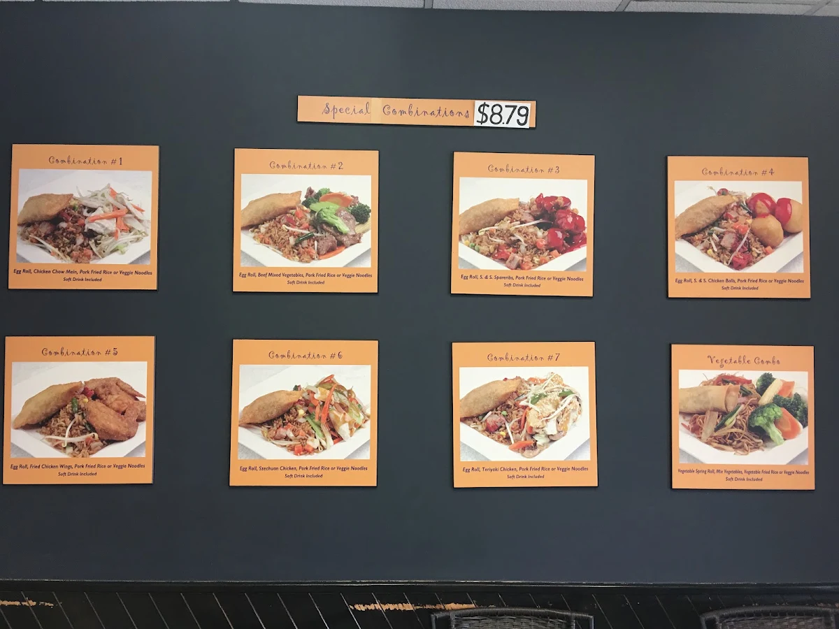 Menu, Golden Palace Restaurant