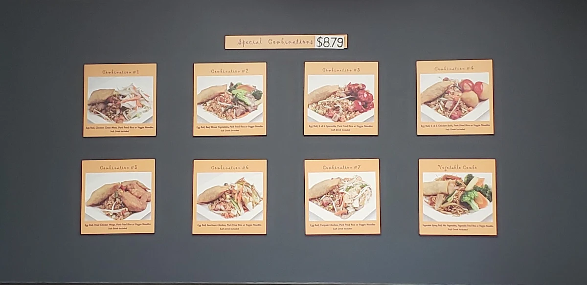 Menu, Golden Palace Restaurant