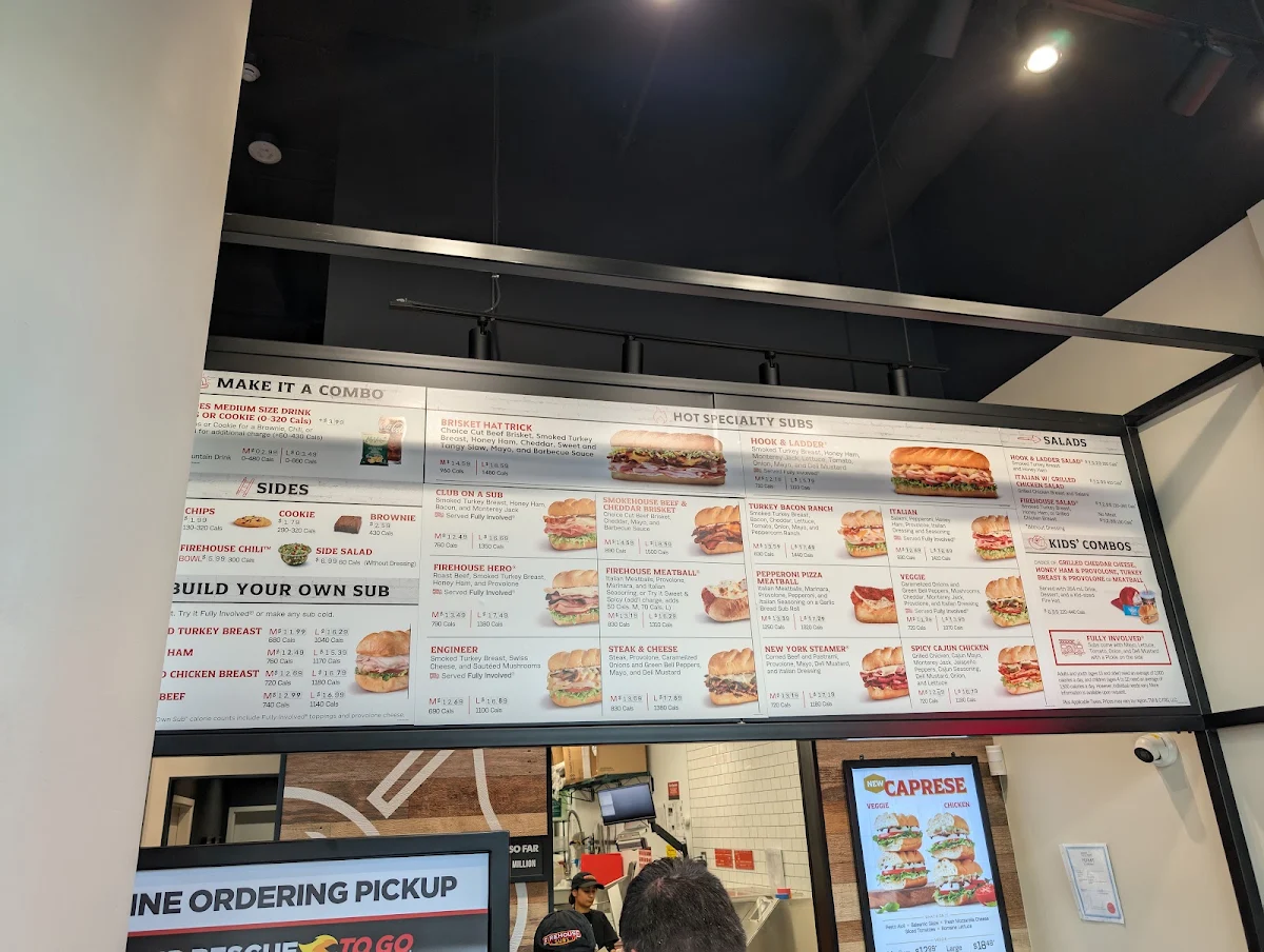 Menu, Firehouse Subs Vancouver Renfrew
