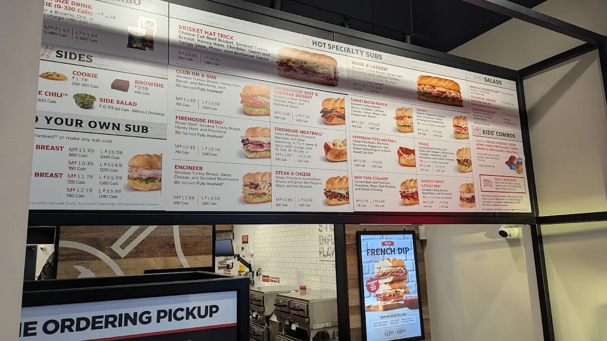 Menu, Firehouse Subs Vancouver Renfrew