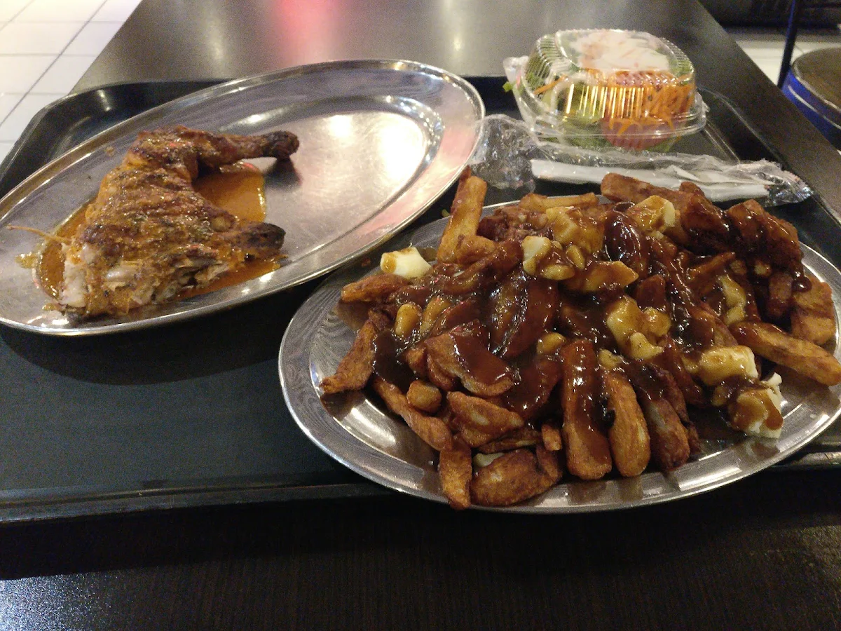 Chicken Leg and Poutine
