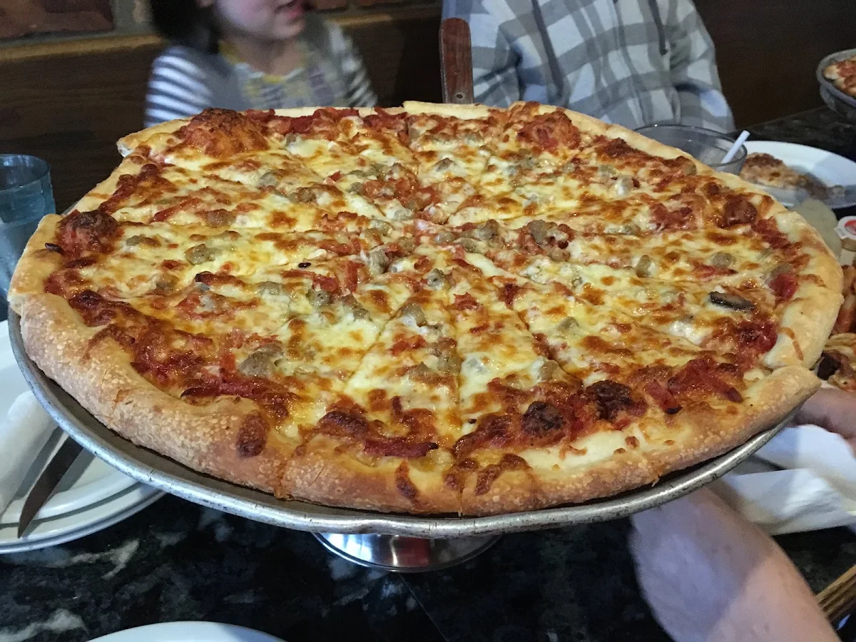 Double Cheese Pepperoni and Sausage Pizza