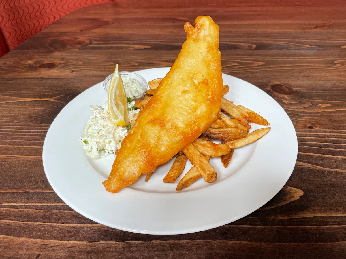 Amber Battered Fish Chips